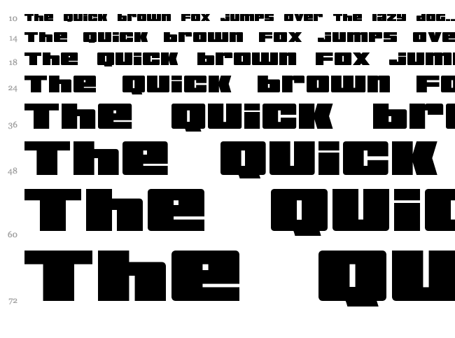 Bold Killer font waterfall